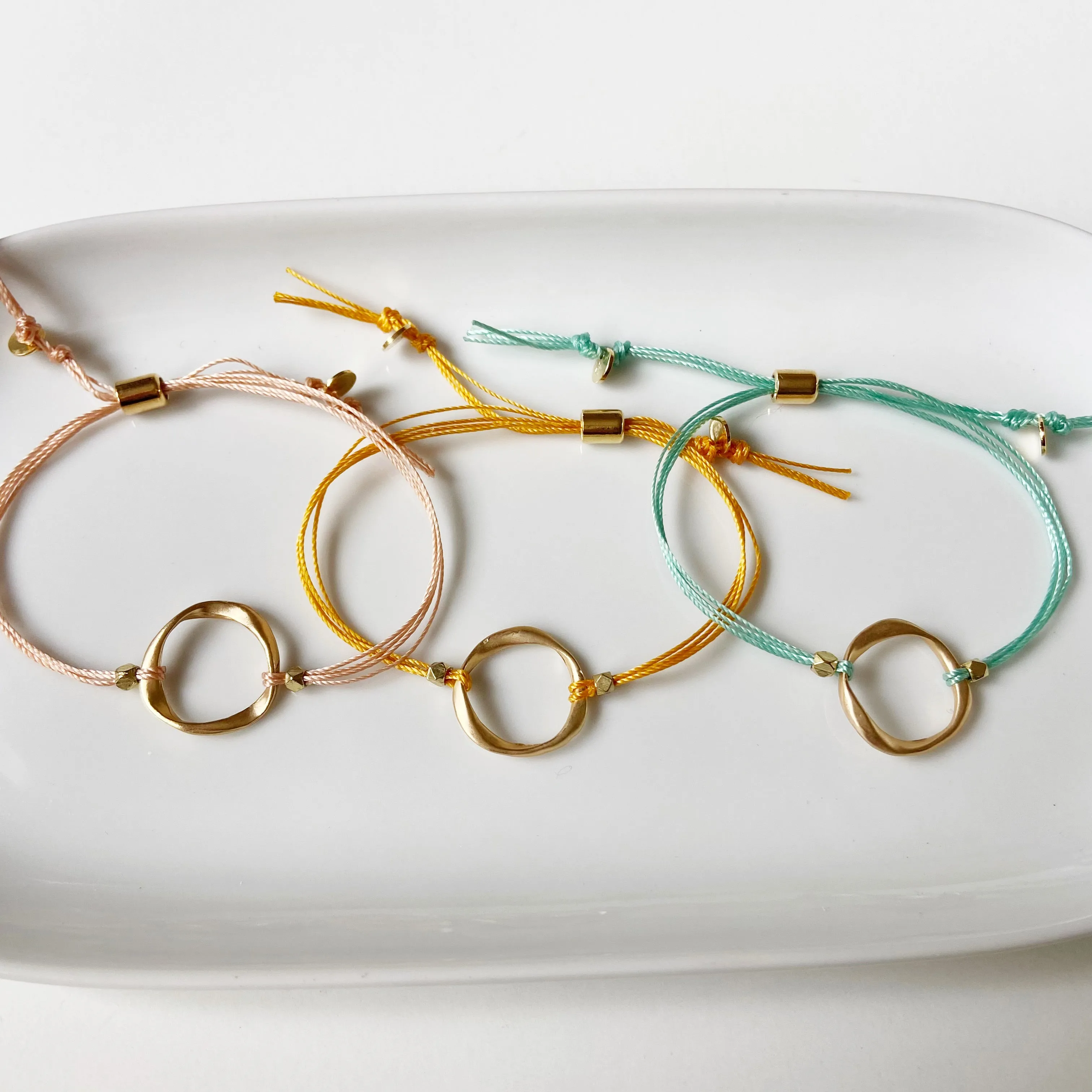 Connected- Dainty Adjustable Geometric Bracelet