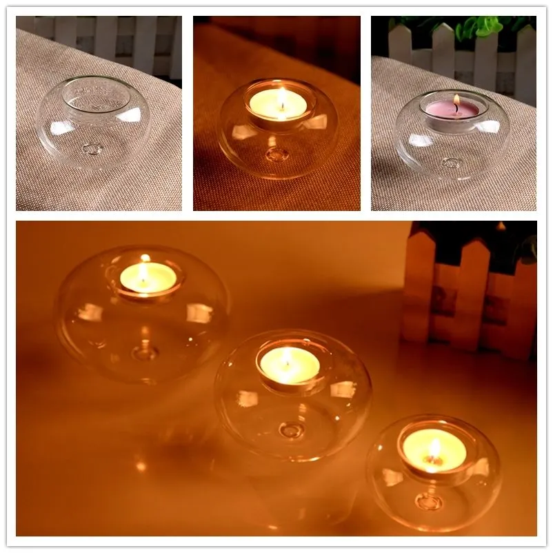 Crystal Glass Candle Holder