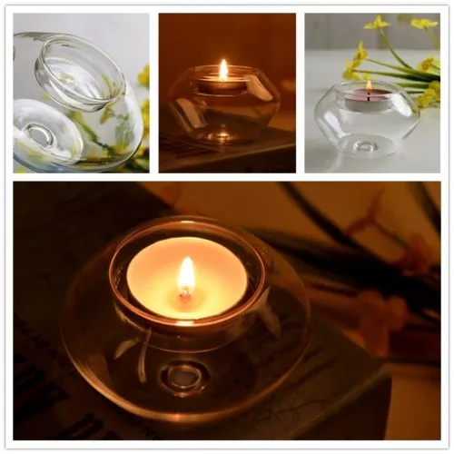 Crystal Glass Candle Holder
