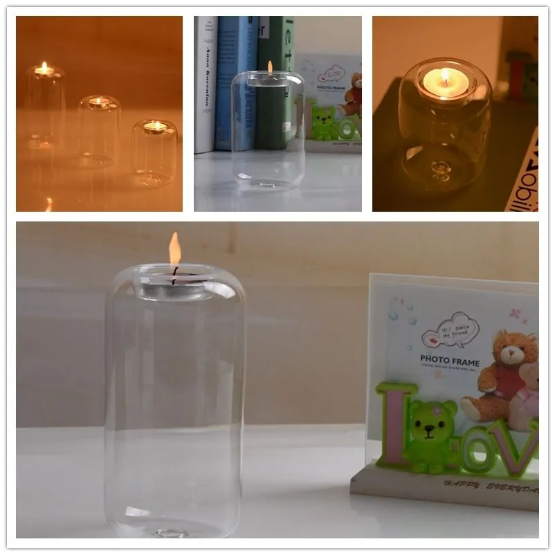 Crystal Glass Candle Holder