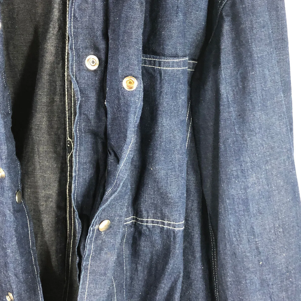 Custom 1940s Indigo Cutdown Selvage Denim Smock
