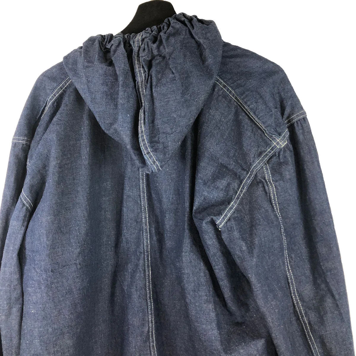 Custom 1940s Indigo Cutdown Selvage Denim Smock