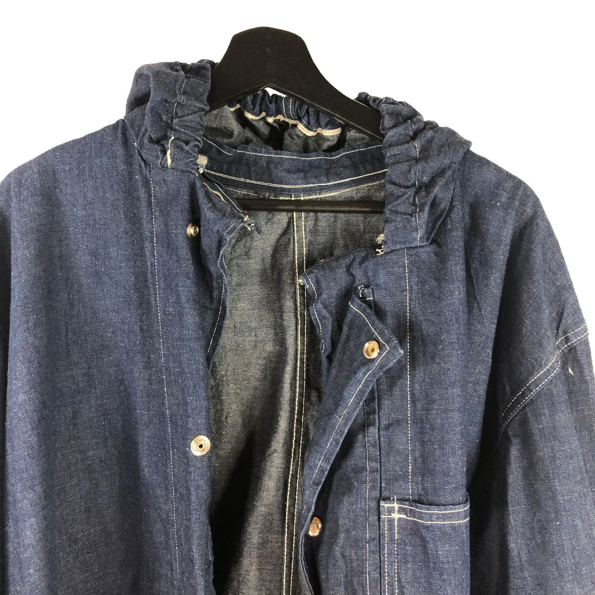 Custom 1940s Indigo Cutdown Selvage Denim Smock