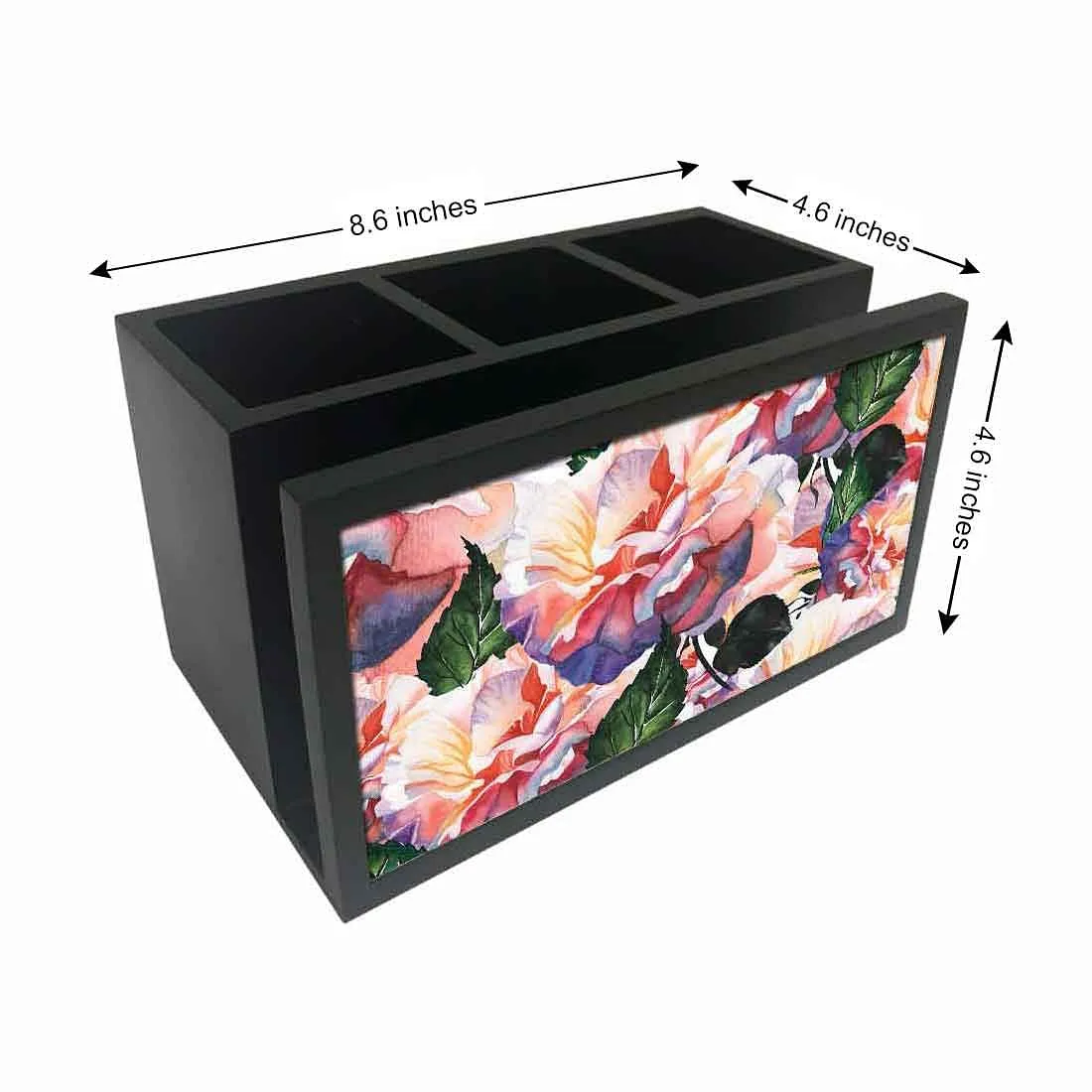Cutlery Tissue Holder Napkin Stand -  Watercolor Flower and Leaf