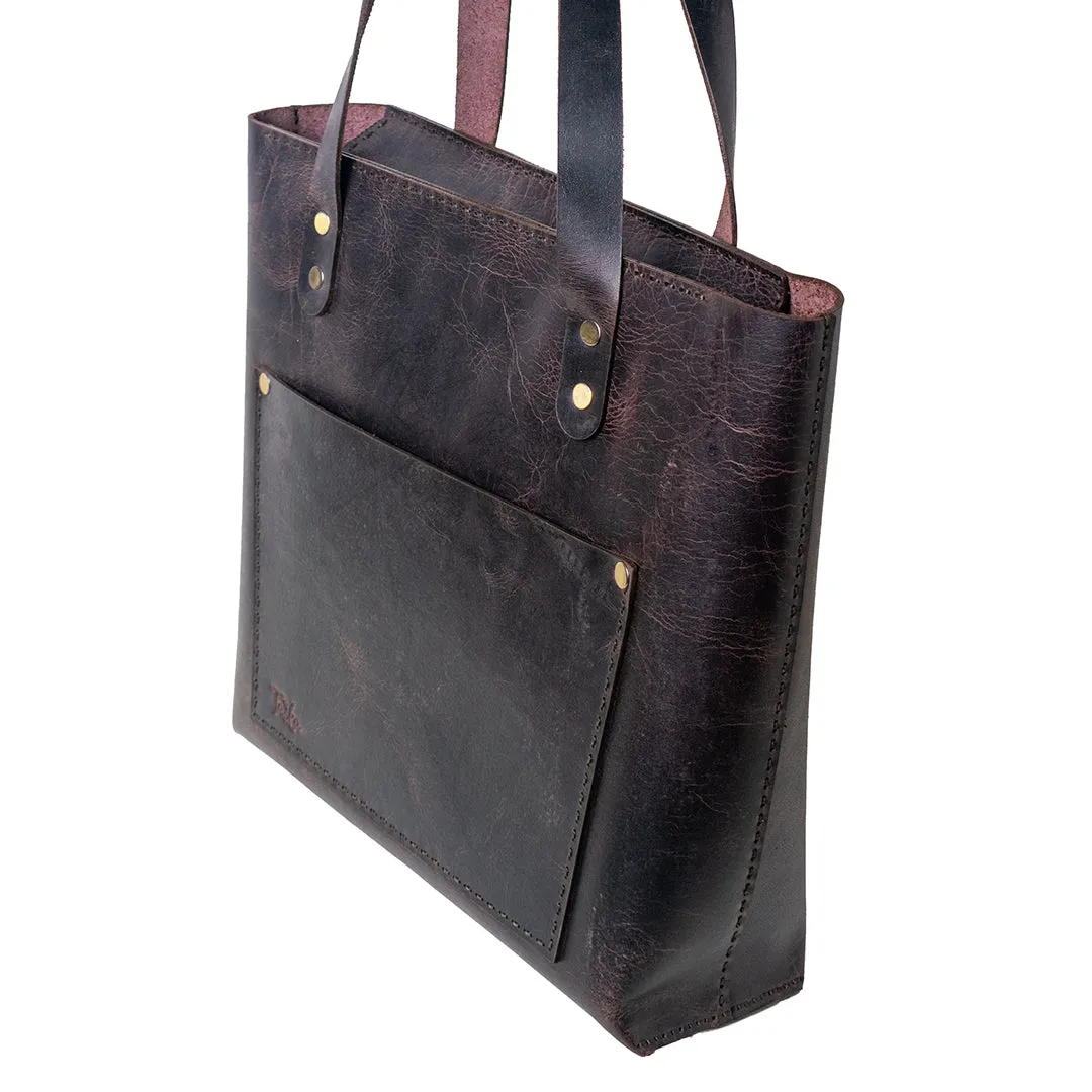 Dark Brown Luxurious Tote Bag