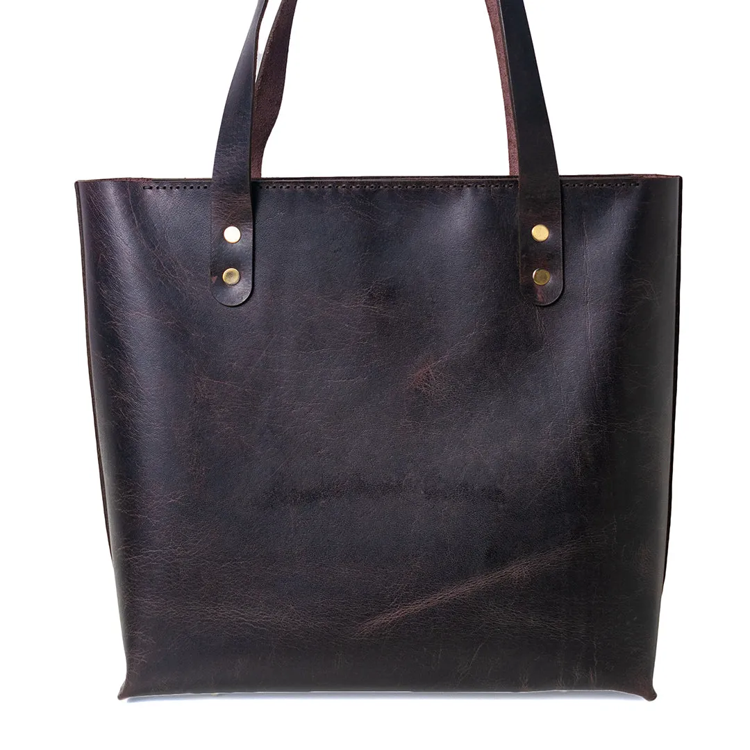 Dark Brown Luxurious Tote Bag