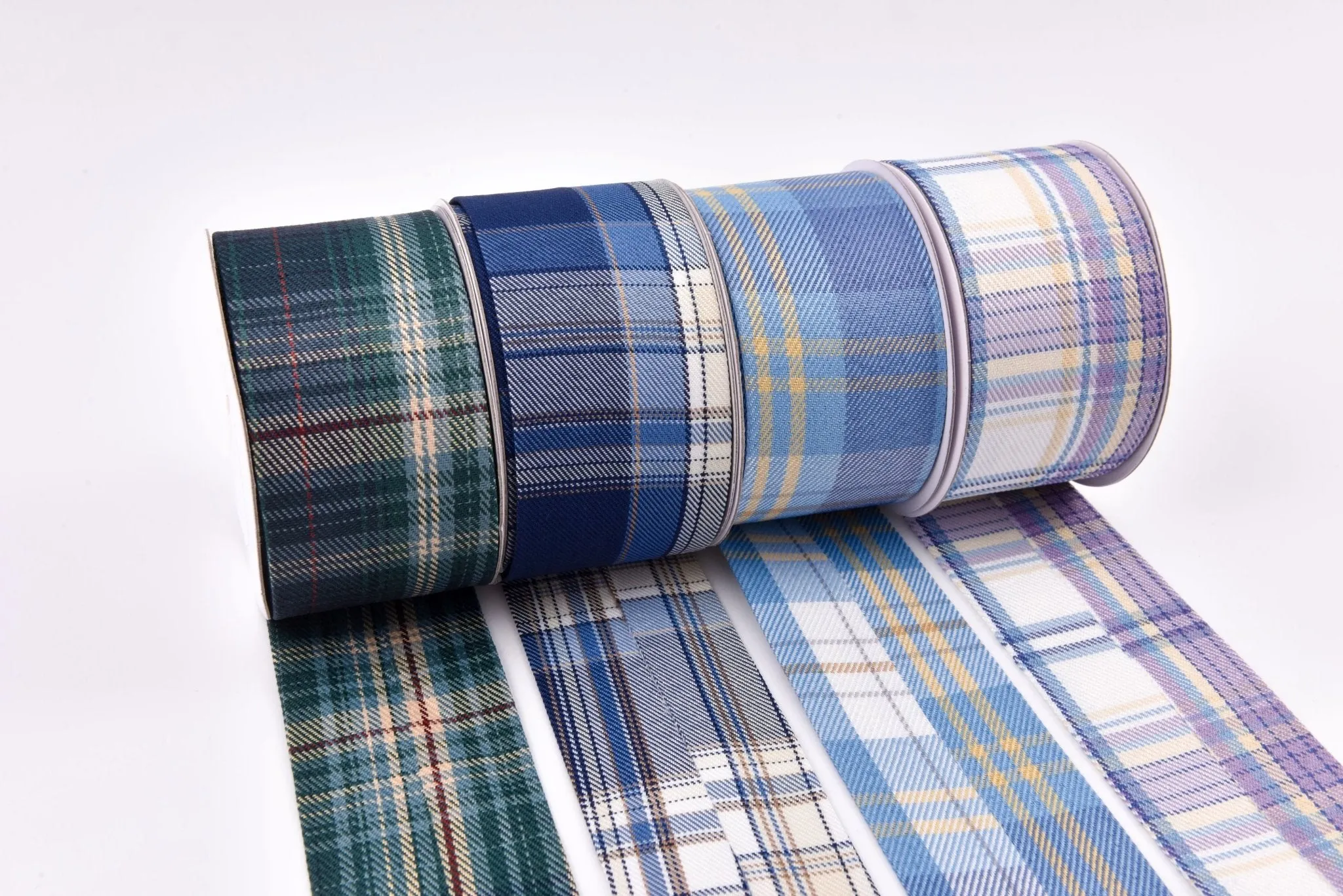 Denim Webbing Plaid Checks Ribbon