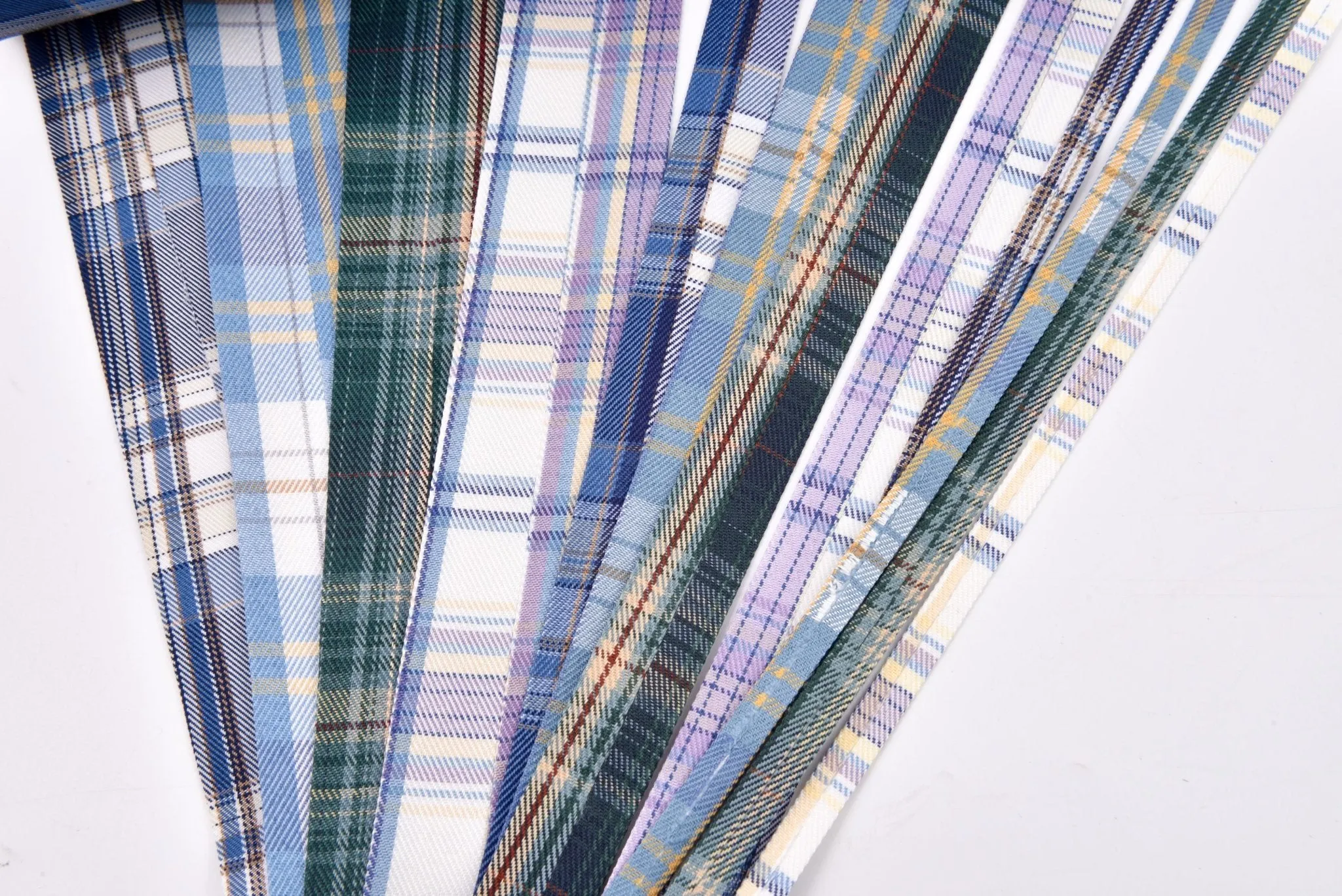 Denim Webbing Plaid Checks Ribbon