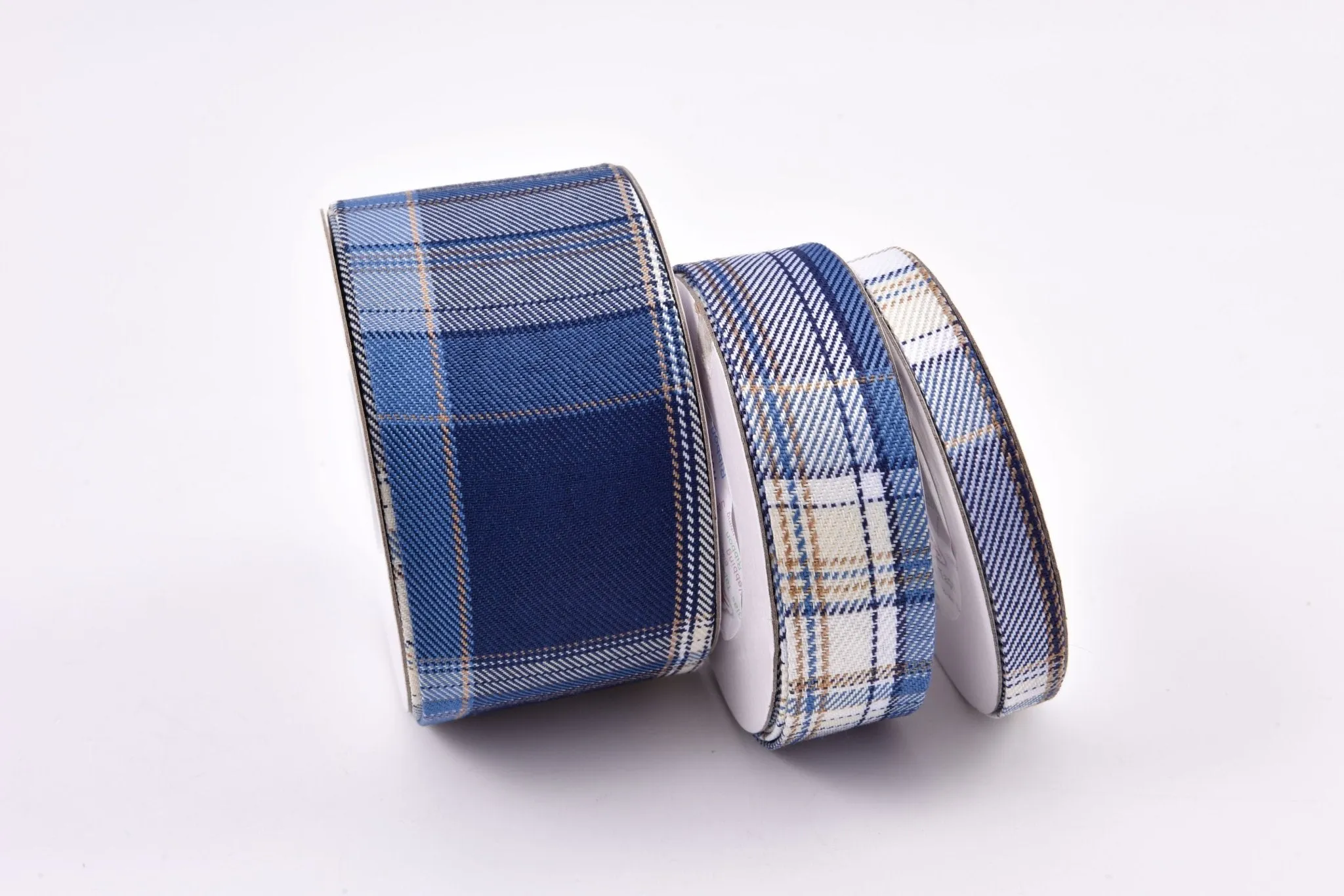Denim Webbing Plaid Checks Ribbon