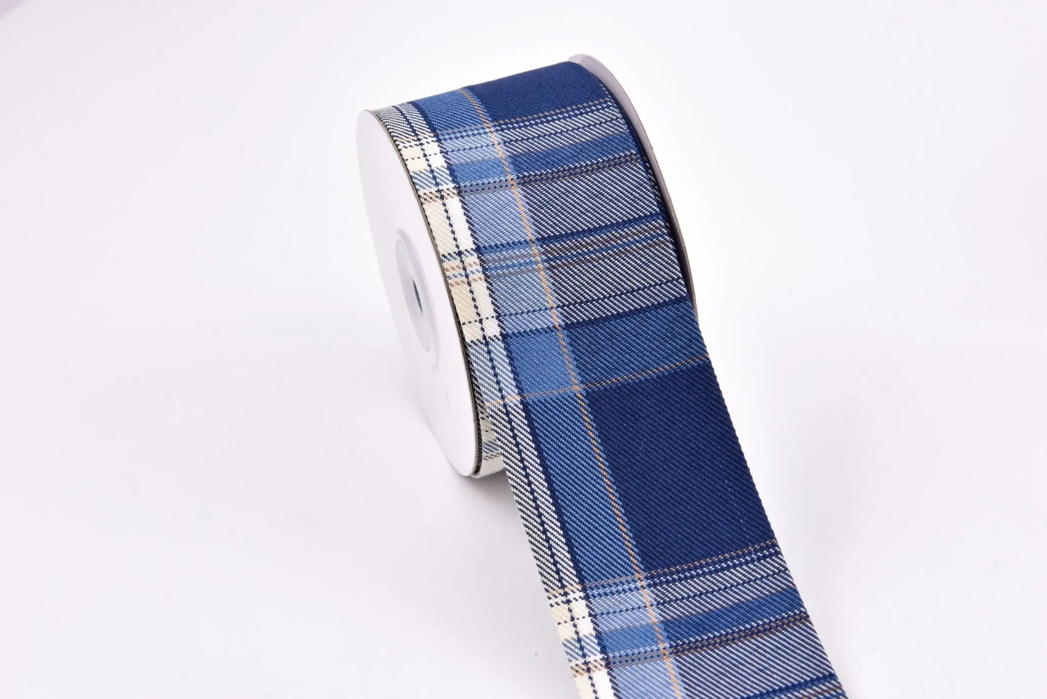 Denim Webbing Plaid Checks Ribbon