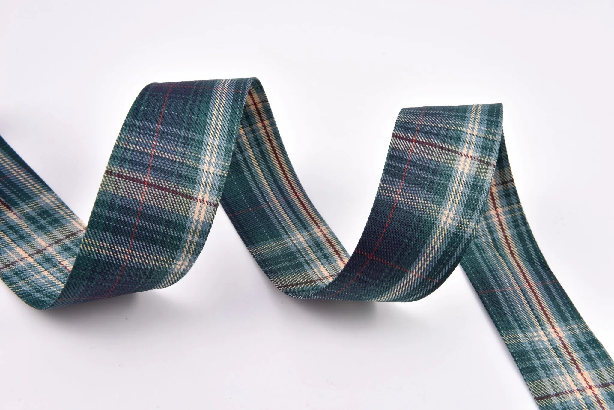 Denim Webbing Plaid Checks Ribbon