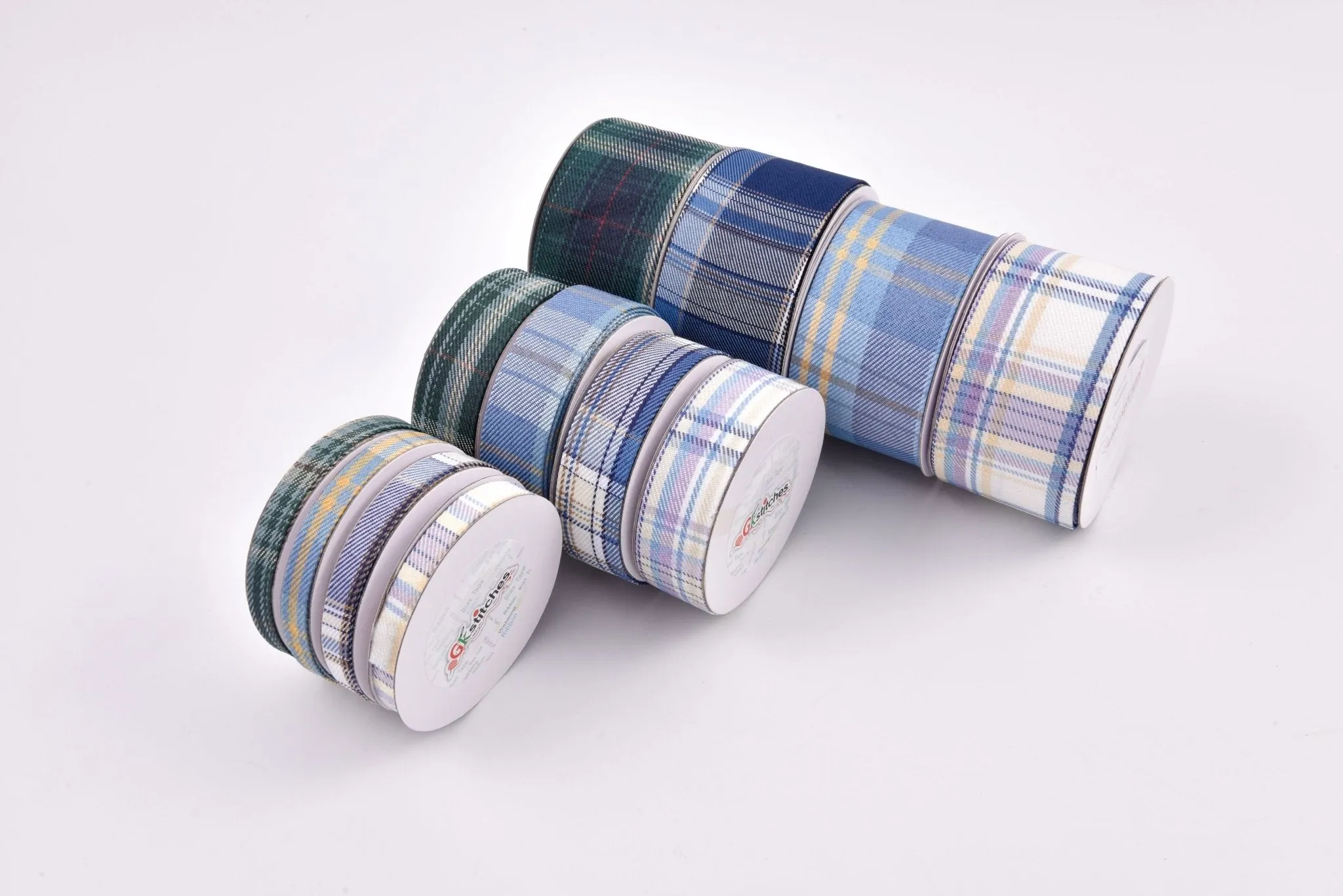 Denim Webbing Plaid Checks Ribbon