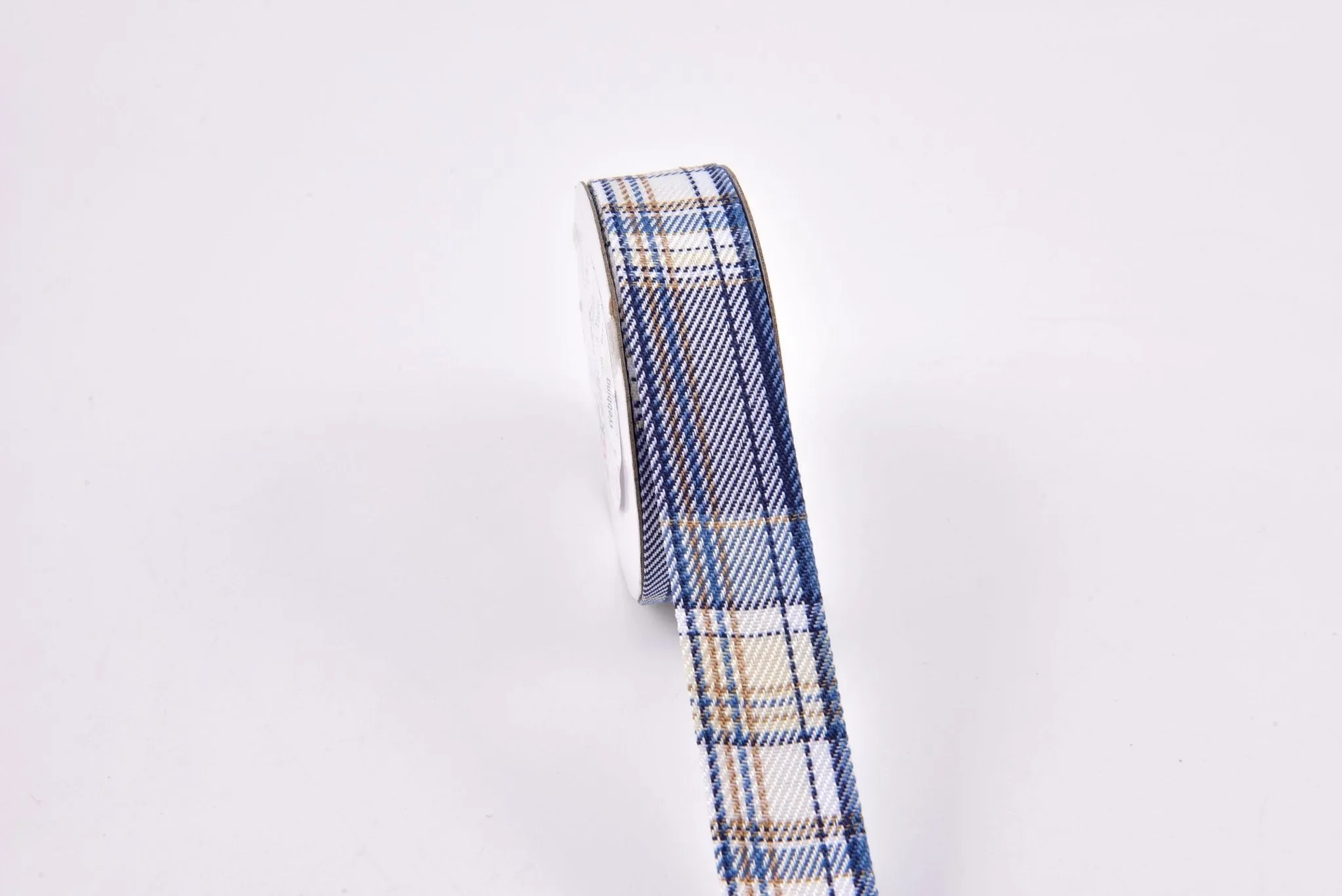 Denim Webbing Plaid Checks Ribbon