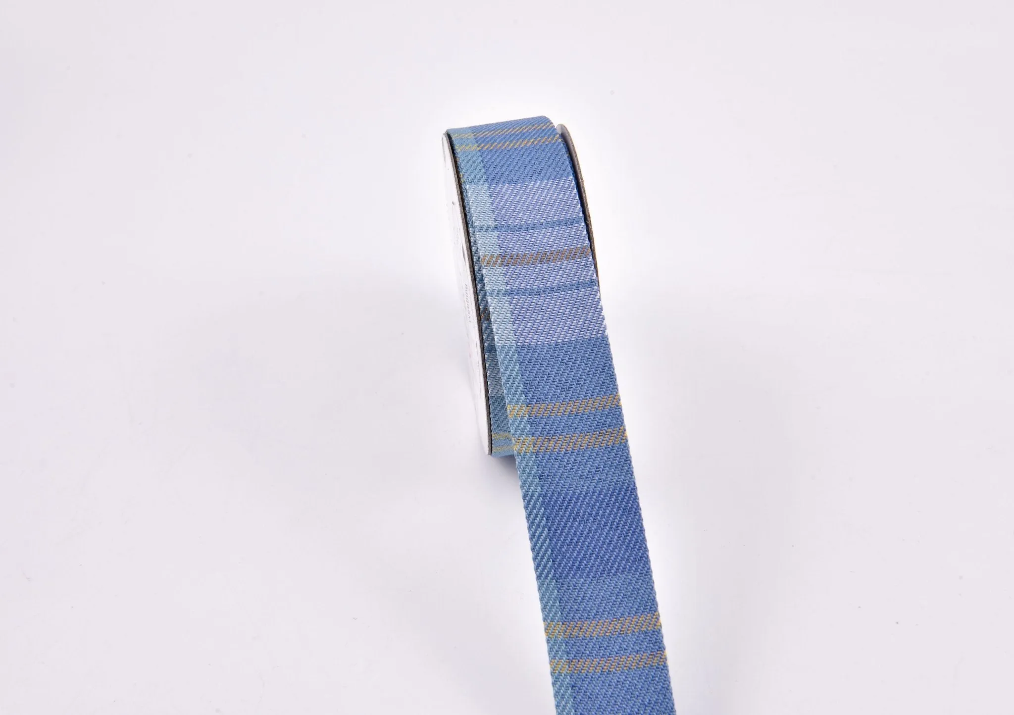 Denim Webbing Plaid Checks Ribbon