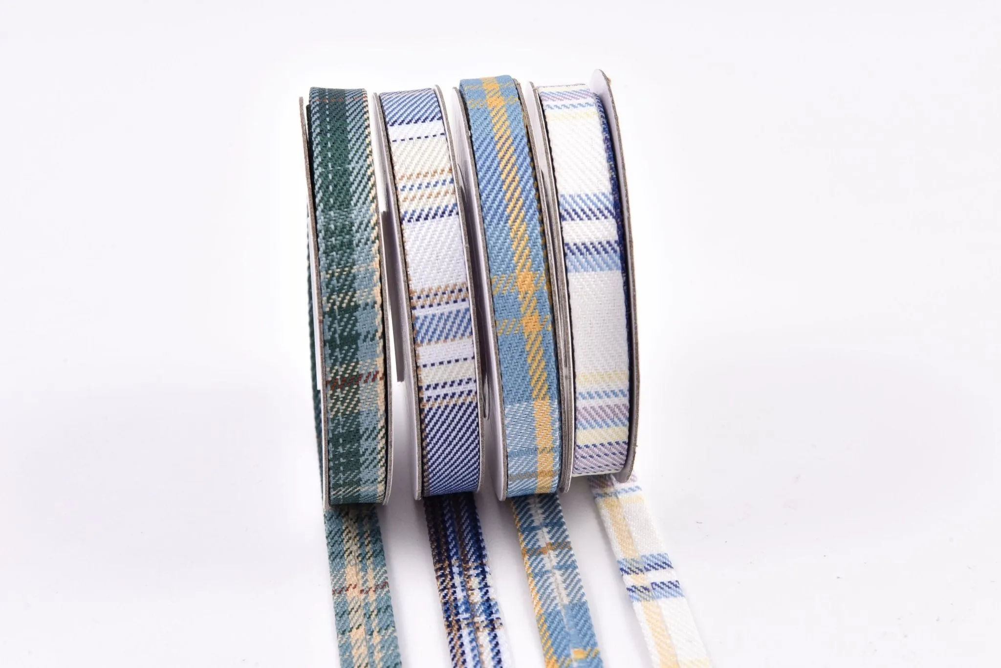 Denim Webbing Plaid Checks Ribbon