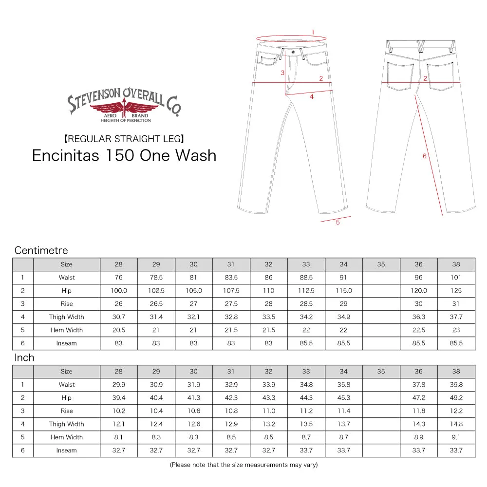 ENCINITAS 13oz Selvedge Black Denim - High-Rise Straight OW