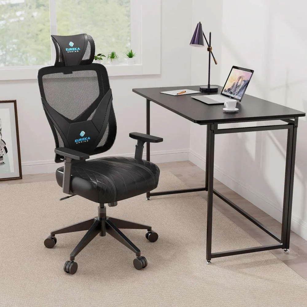 Eureka Ergonomic Home Office Video Gaming Chair, Headrest, Lumbar Support, ERK-ONEX-GE300-B/BB/BG/BP