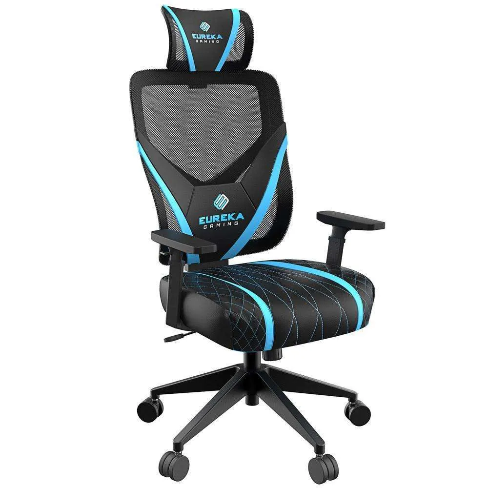 Eureka Ergonomic Home Office Video Gaming Chair, Headrest, Lumbar Support, ERK-ONEX-GE300-B/BB/BG/BP