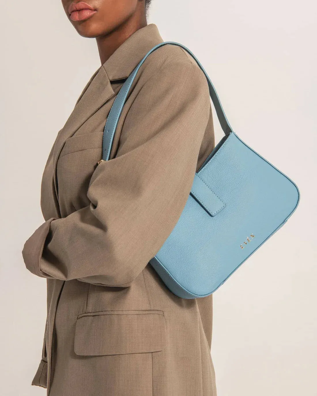EVÉN Valenta baguette bag - light blue