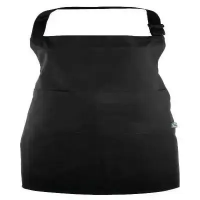 Faitrade Bib Apron Black An adjustable pocket