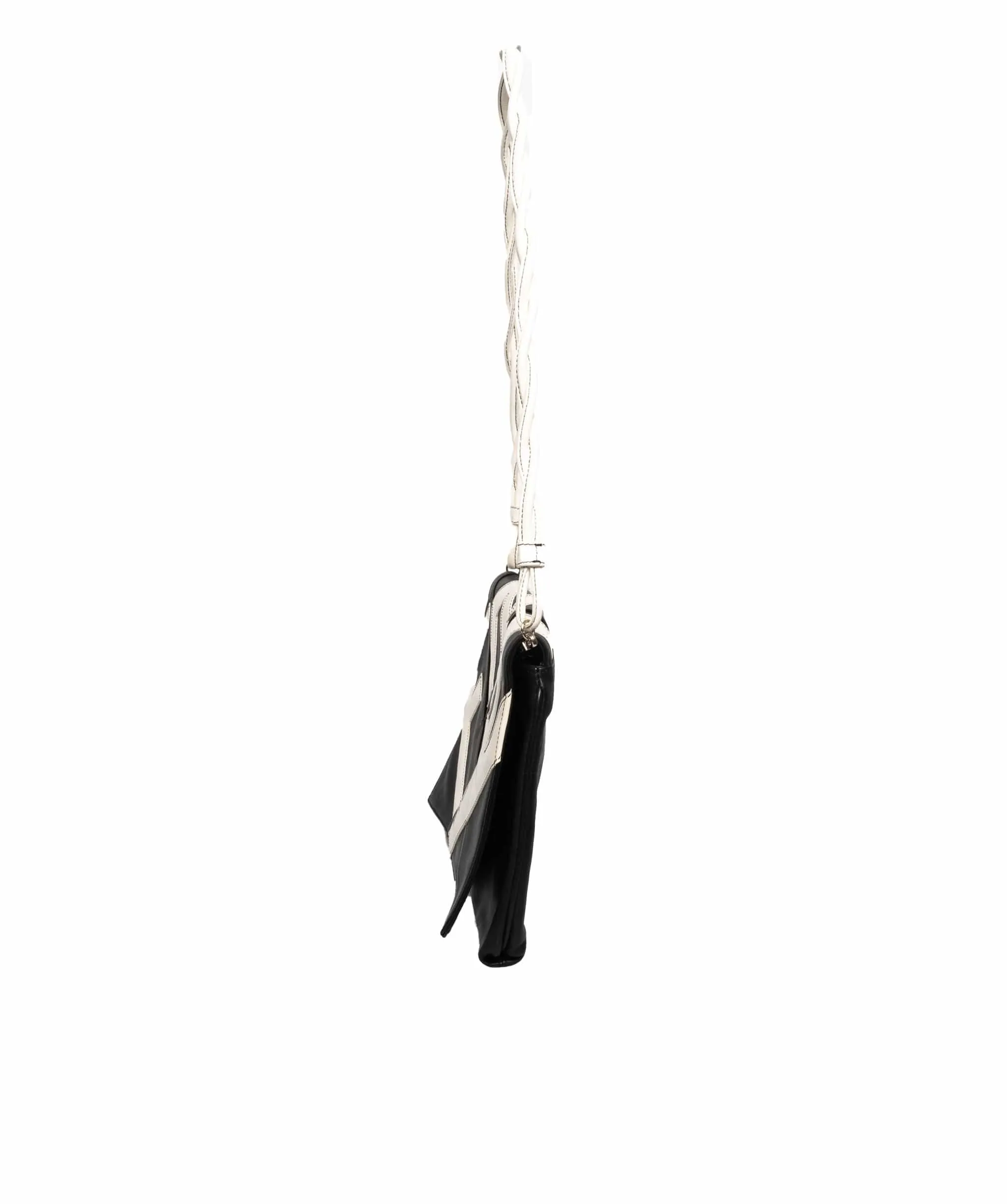 Fendi Black and White F Shoulder Bag - ADL1452