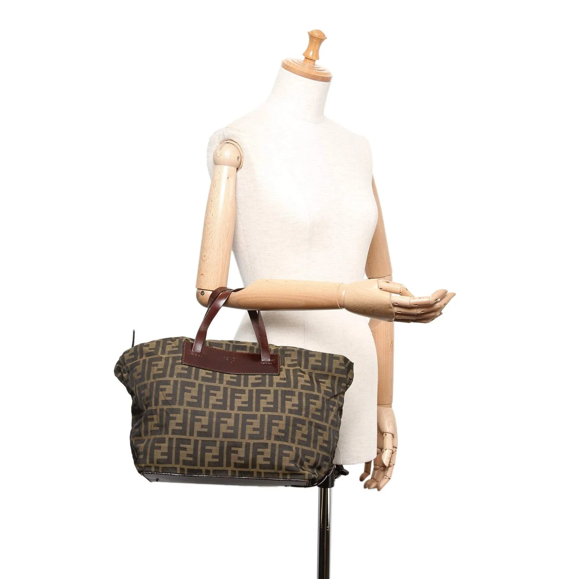 Fendi Zucca Canvas Handbag