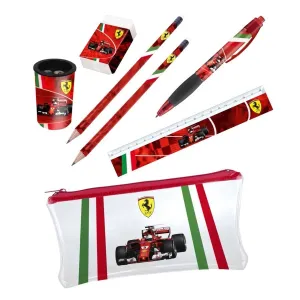 Ferrari Pencil case, Stationery Set, Multicolor, 2018