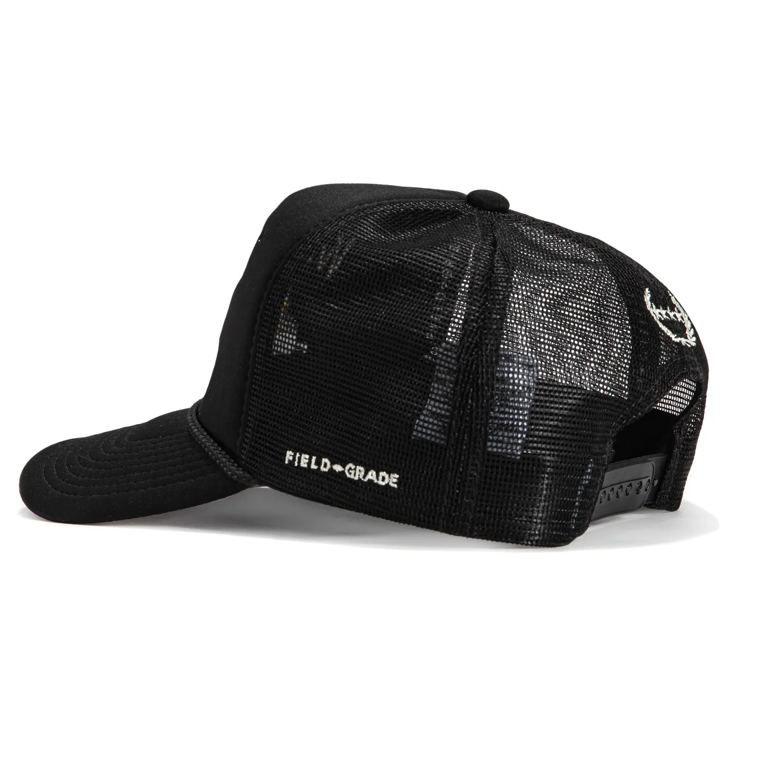 Field Grade We're All Screwed Snapback Trucker Foam Hat - Black
