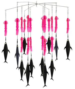 Fish Razr Tackle Flapz And Squid | 38" Dredge Bar | (18) 9" Squid | (12) Flapz |  |