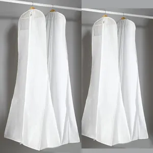 Foldable Handbag White Dust Cover Garment Bags | Bridelily