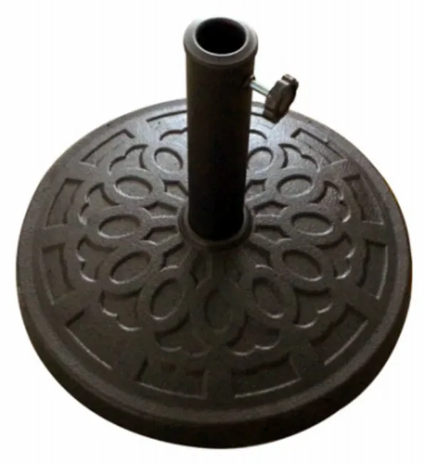 Four Seasons Courtyard 852006 Composite Umbrella Base, Black, 18" Diameter