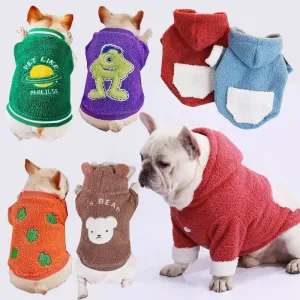 FurryChic Luxurious Plush Frenchie Hoodie