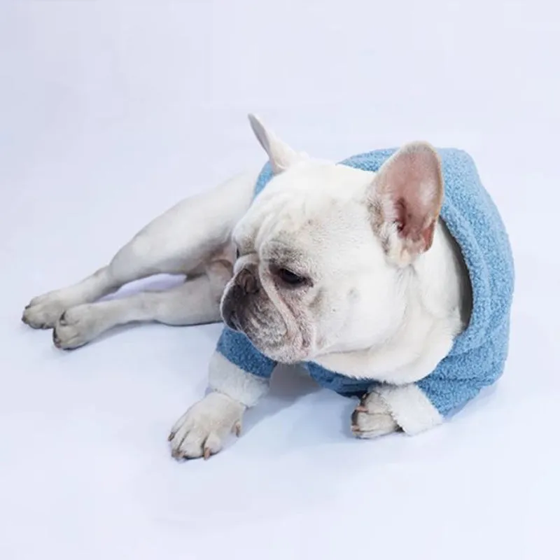 FurryChic Luxurious Plush Frenchie Hoodie