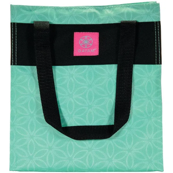 GAIAM 31612 Teal Flower of Life Lunch Tote