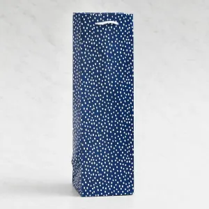 Gift Bag Bottle - Navy Flurry
