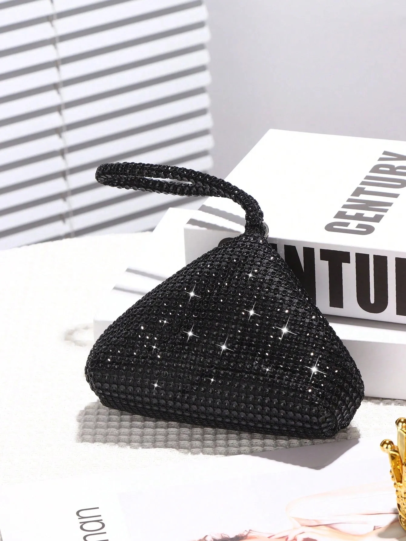 Glamorous Glitter Bling, Sequin, Luxury, Shiny Women's Mini Sparkling Rhinestone Clutch Bag