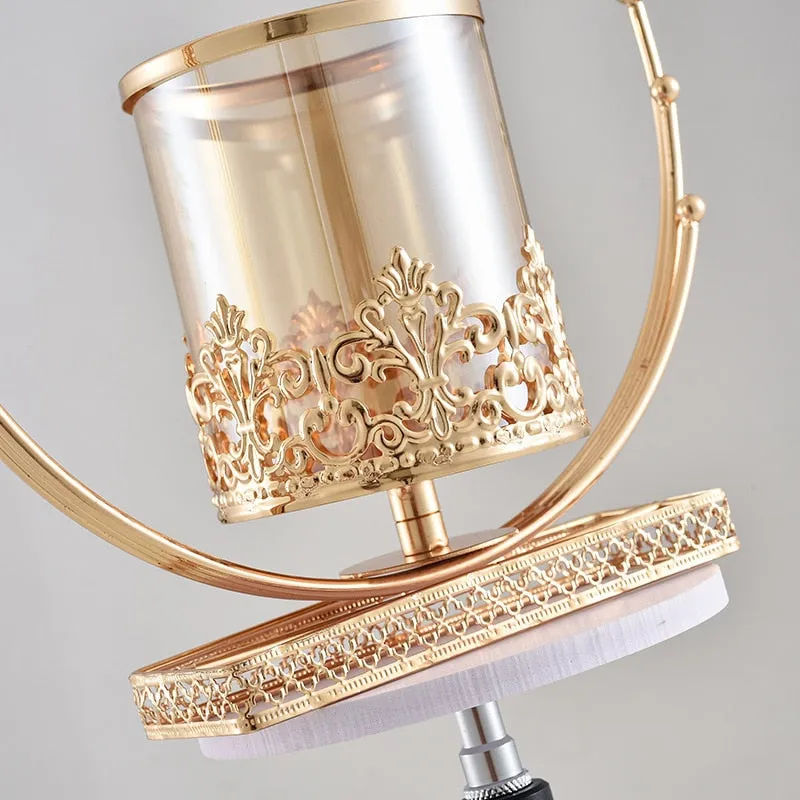 Gold Glass Candle Holder Like A Lantern Can Be Used As A Candlestick Stand For Romantic Home Decoration Or Wedding Party