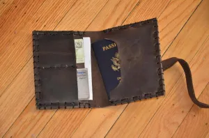 Handmade Leather Passport Portfolio