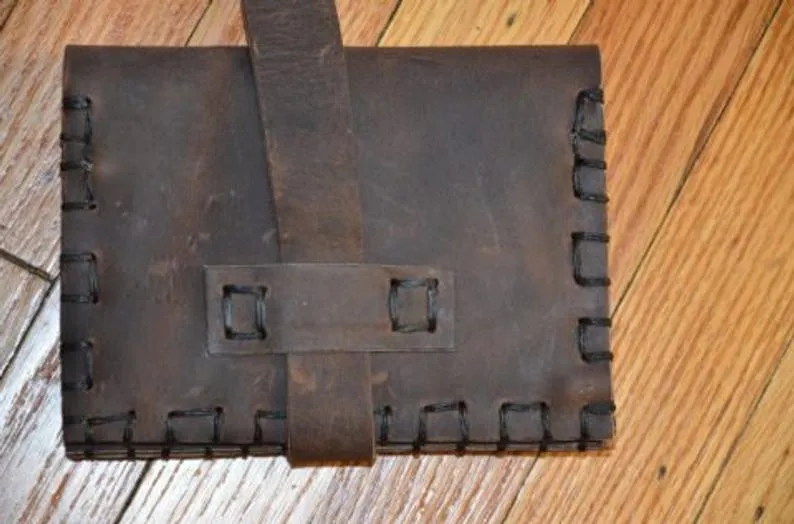 Handmade Leather Passport Portfolio