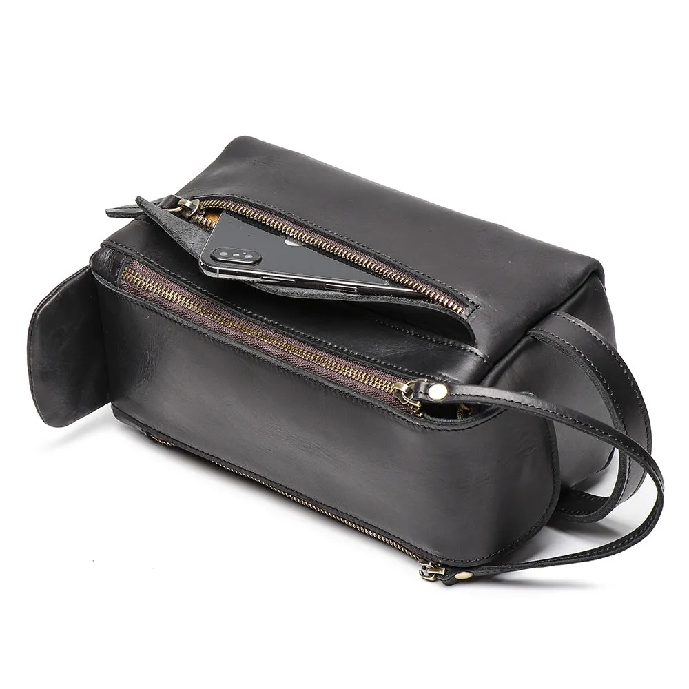 Handmade Women's Genuine Leather Wristlet Wallet Small Handbags  for Women
