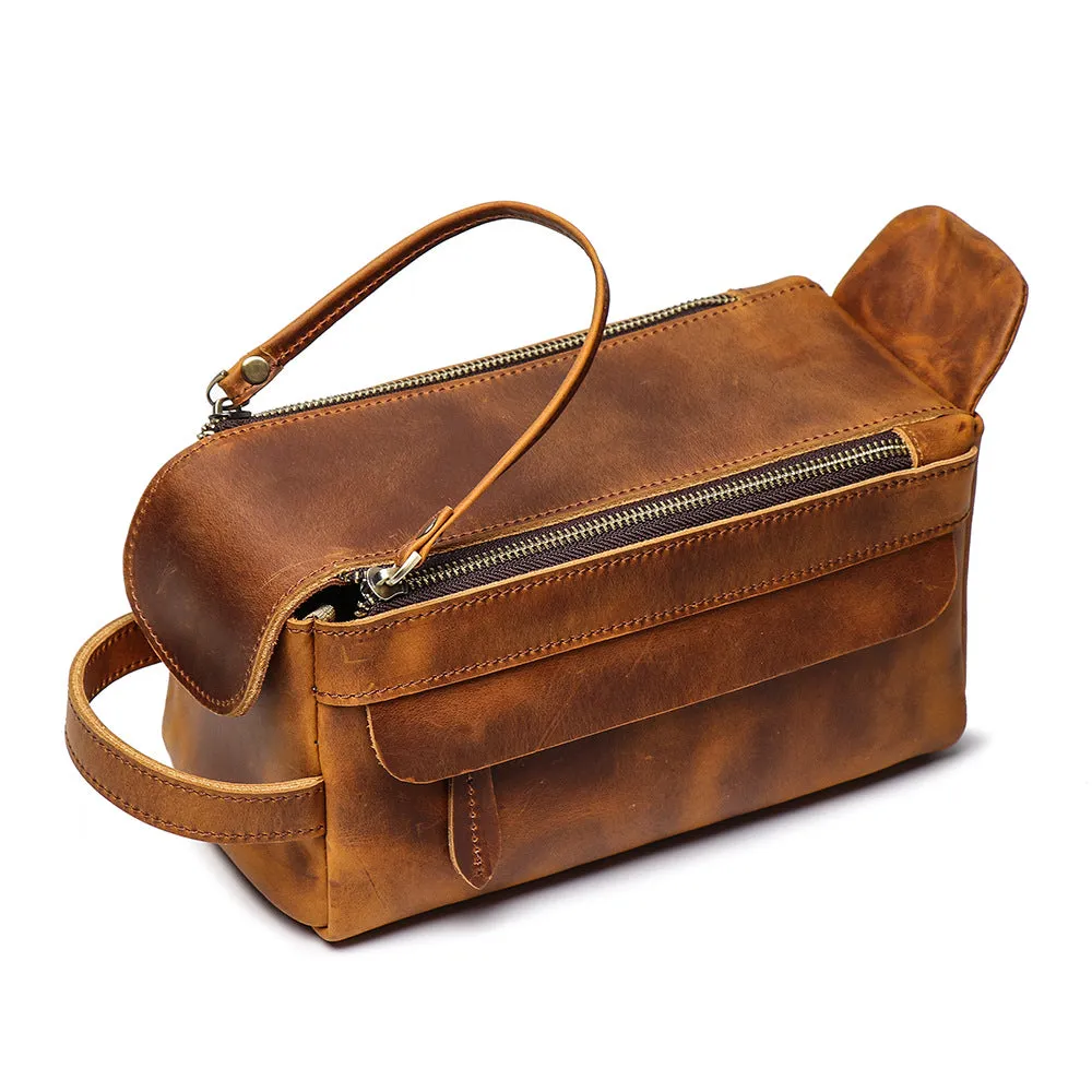 Handmade Women's Genuine Leather Wristlet Wallet Small Handbags  for Women