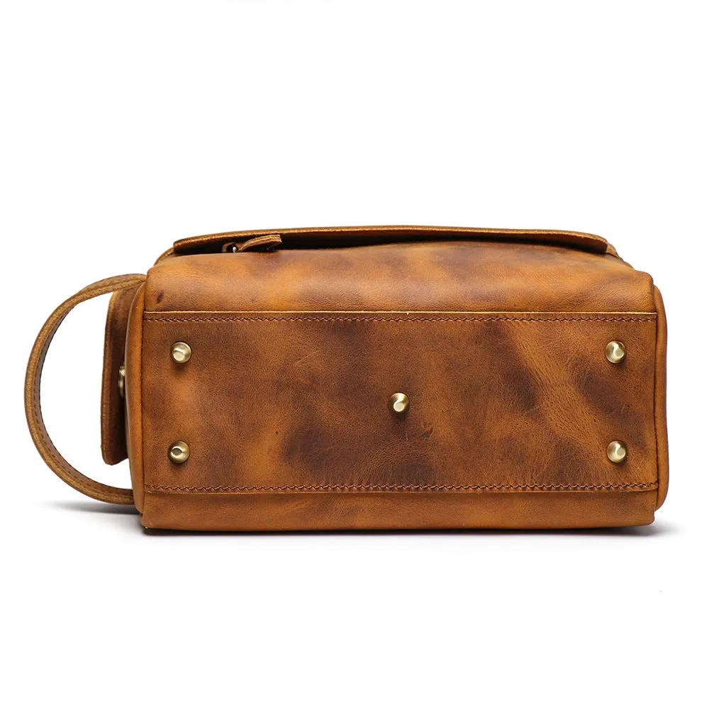 Handmade Women's Genuine Leather Wristlet Wallet Small Handbags  for Women