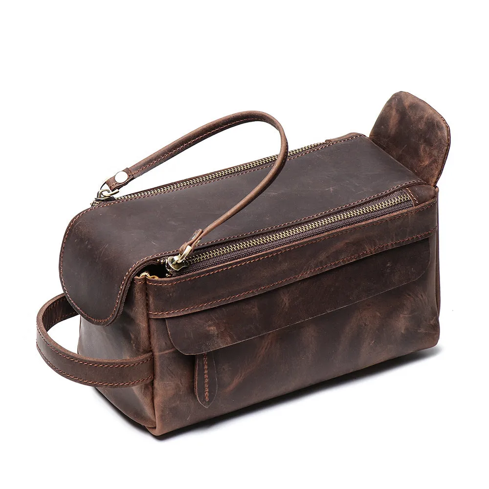 Handmade Women's Genuine Leather Wristlet Wallet Small Handbags  for Women