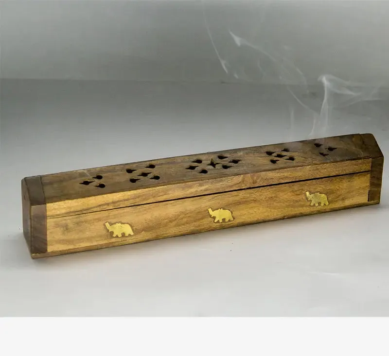 Handmade Wooden incense burner box