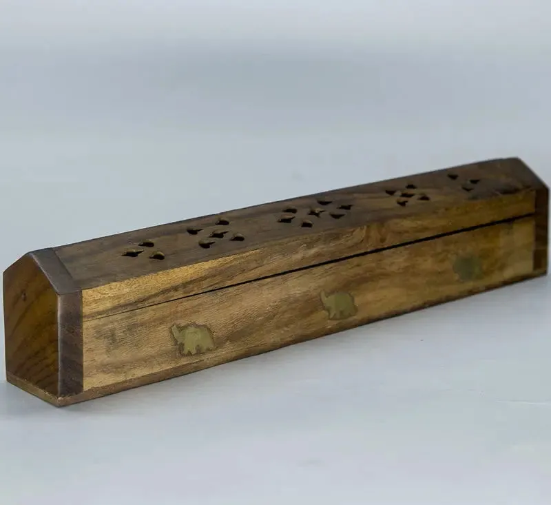 Handmade Wooden incense burner box