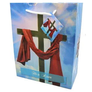 HE IS RISEN Gift Bag   Large - 9-3/4 inch x 7-3/4 inch