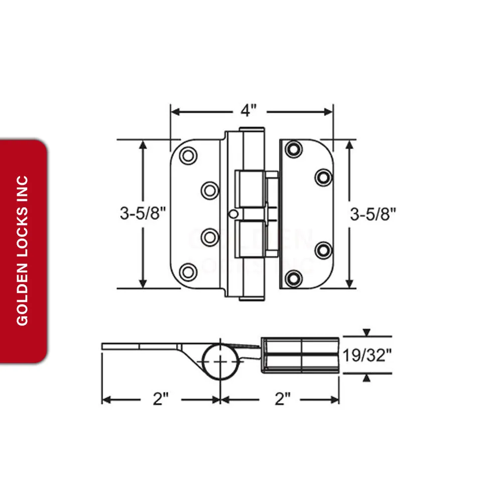 Hoppe Gold Guide Hinge 3033852