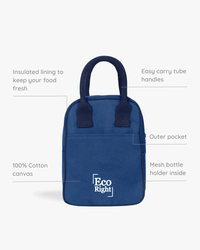 Insulated Lunch Bag - Navy Blue
