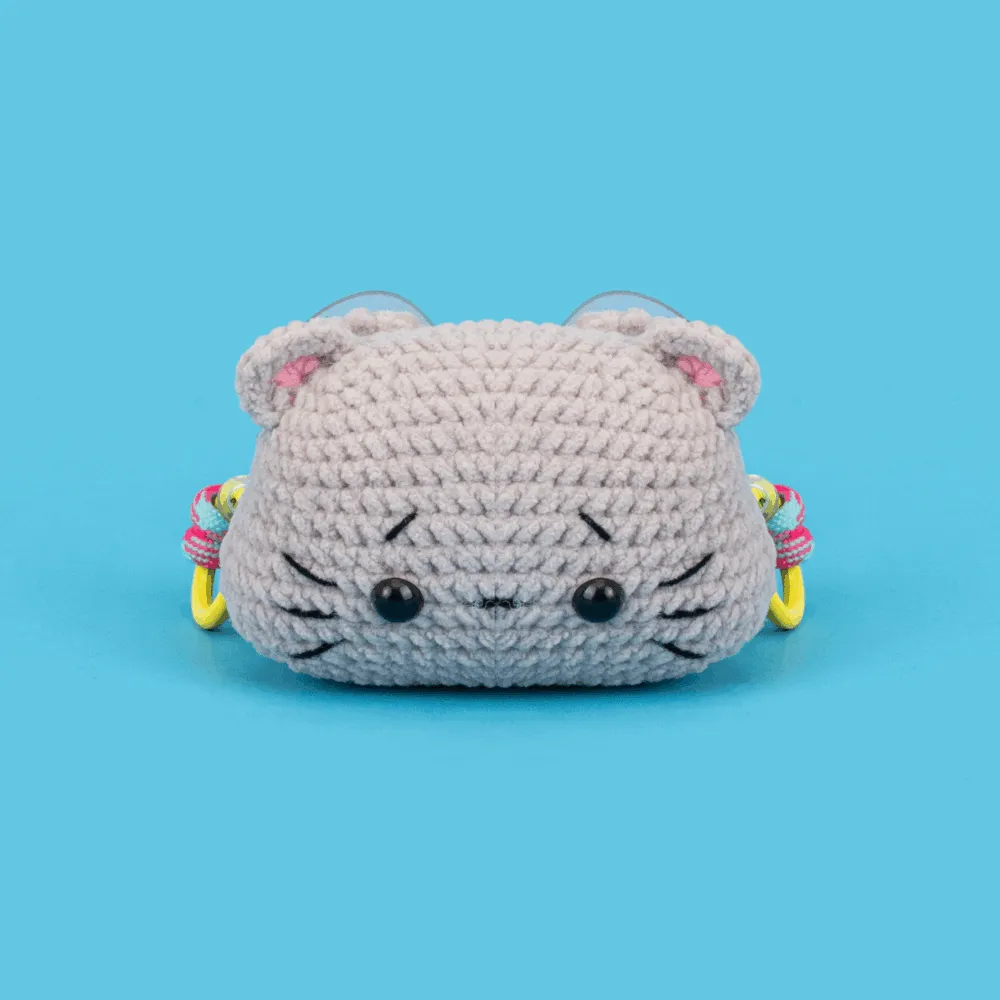 Intermediate Animals Tiger Cow Mouse Rabbit Phone Holder Crochet Kit
