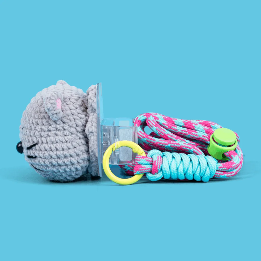 Intermediate Animals Tiger Cow Mouse Rabbit Phone Holder Crochet Kit